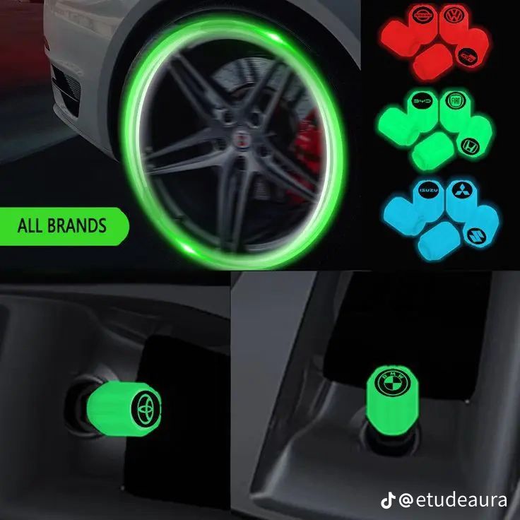 Luminous Valve Motorcycle Bicycle Bike Car Wheel Tyre