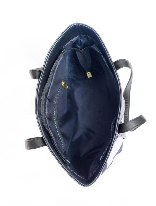 Leather Printed Tote Bag