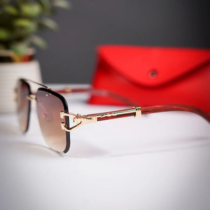 Cartier Wooden Panther Gold Multi Colour Shaded